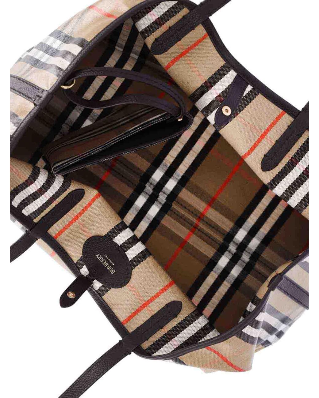 Burberry Black Media Tote Bag