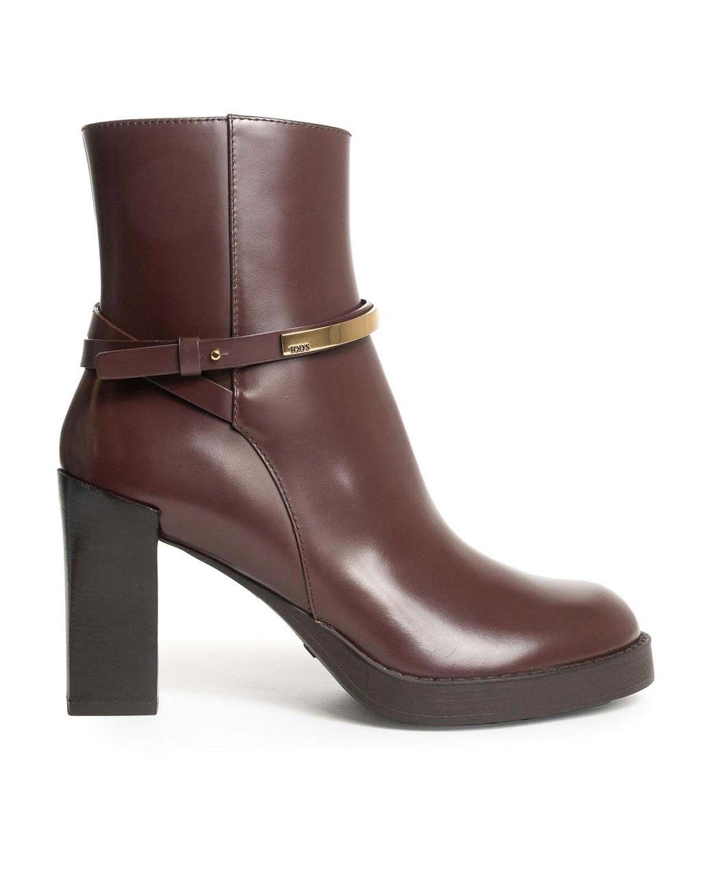 Tod's Brown Leather Ankle Boot