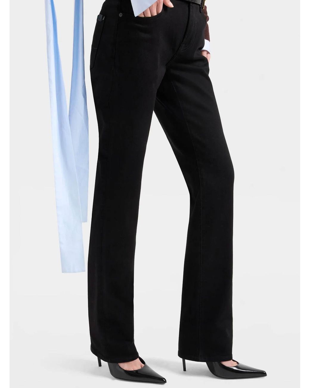 Vaqueros Rectos 7 For All Mankind de color Black