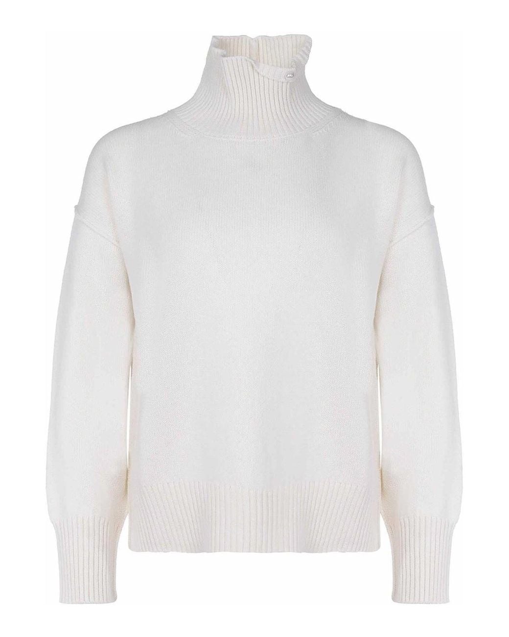 Suéter Cuello Redondo Vanisé de color White