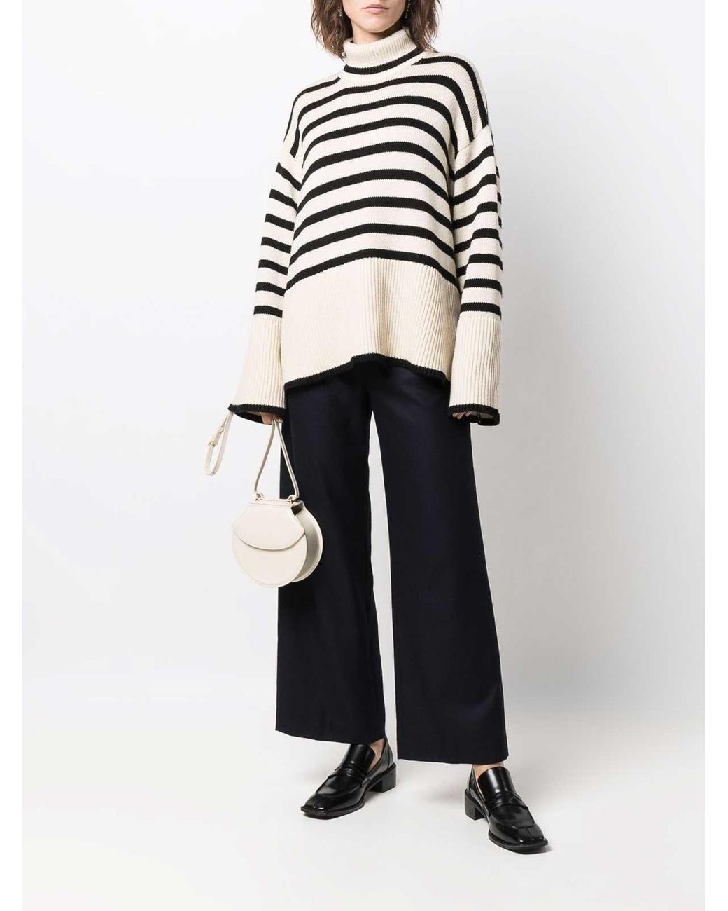 Aspesi Blue Wide-Leg Wool