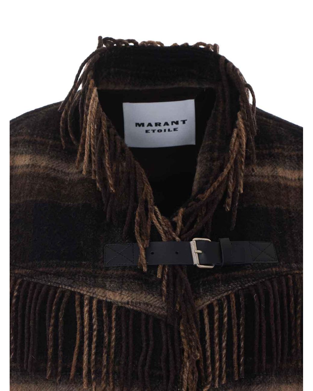 Isabel Marant Black And Khaki Ginesa Vest
