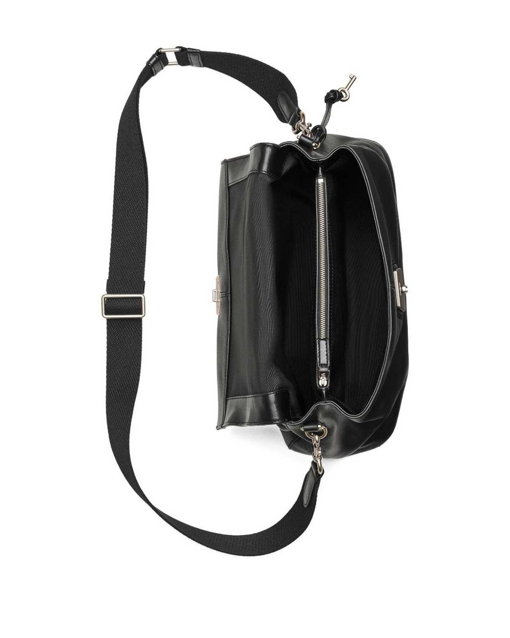 Marc Jacobs Black Shoulder Bag With Ruches