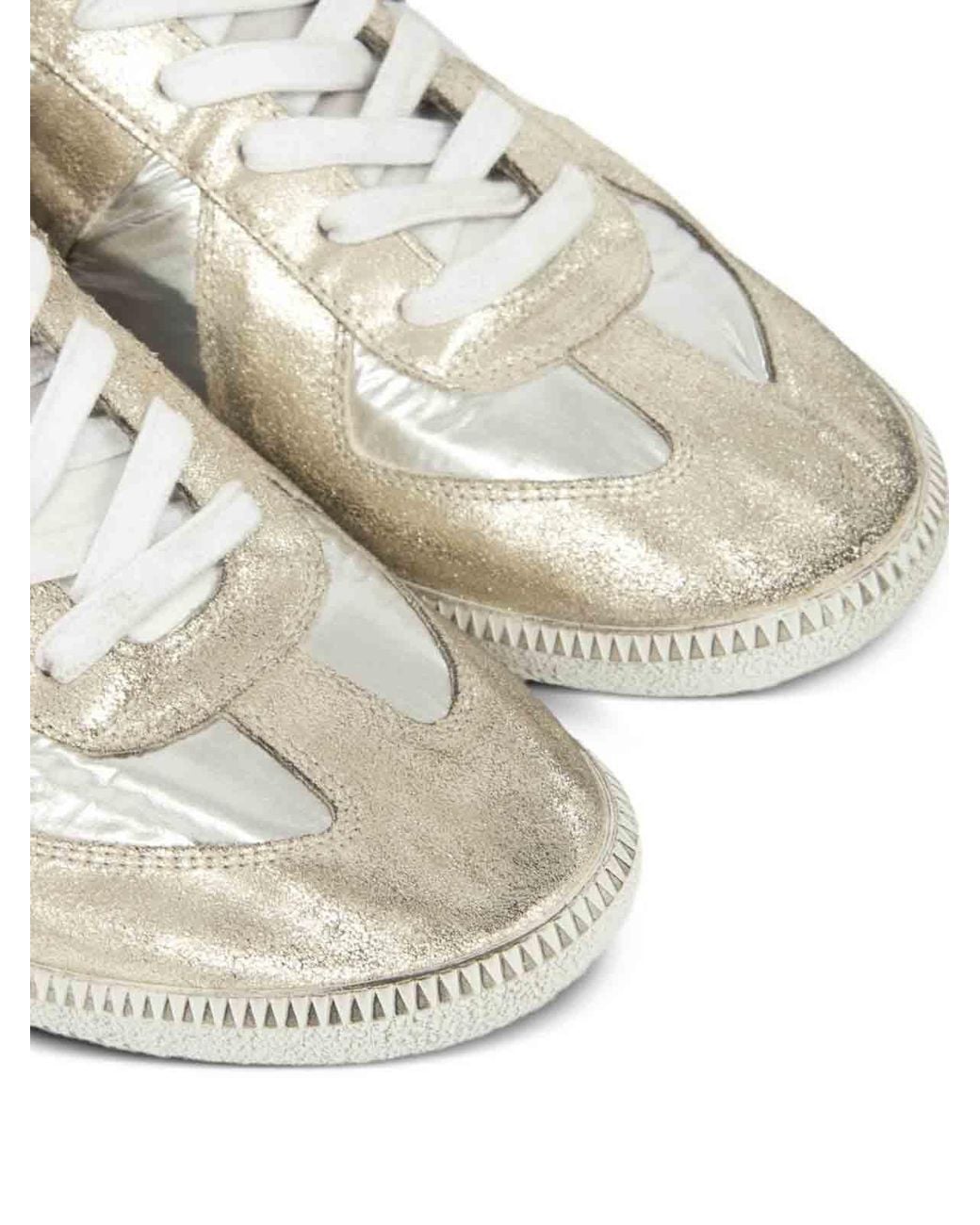 Maison Margiela White Sneakers Metallizzate for men