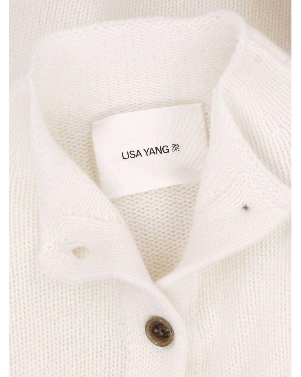 Lisa Yang White Cashmere Cardigan
