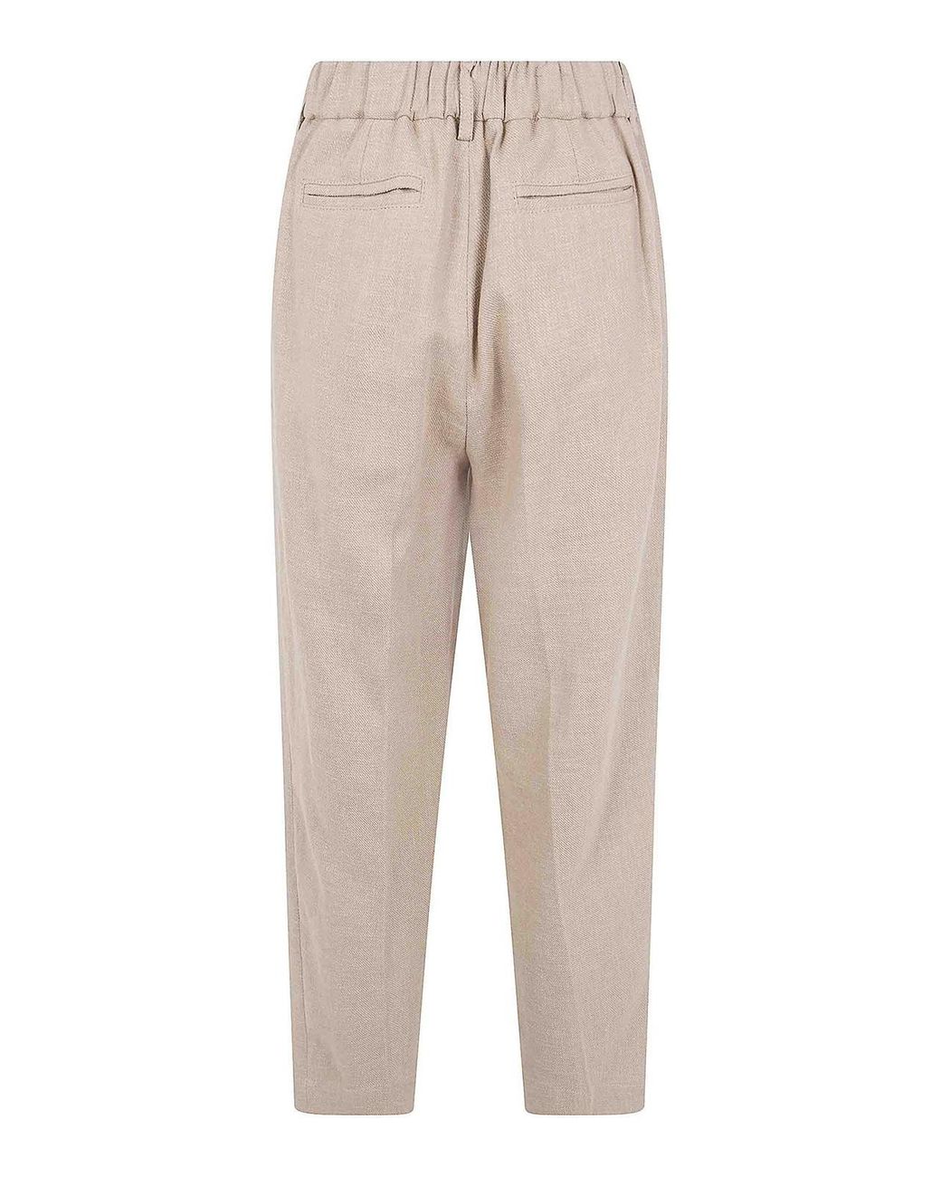 DR. HOPE Natural Elastic Waist Trousers