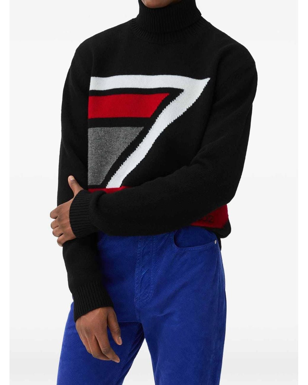 Versace Black Crew-Neck Sweater for men
