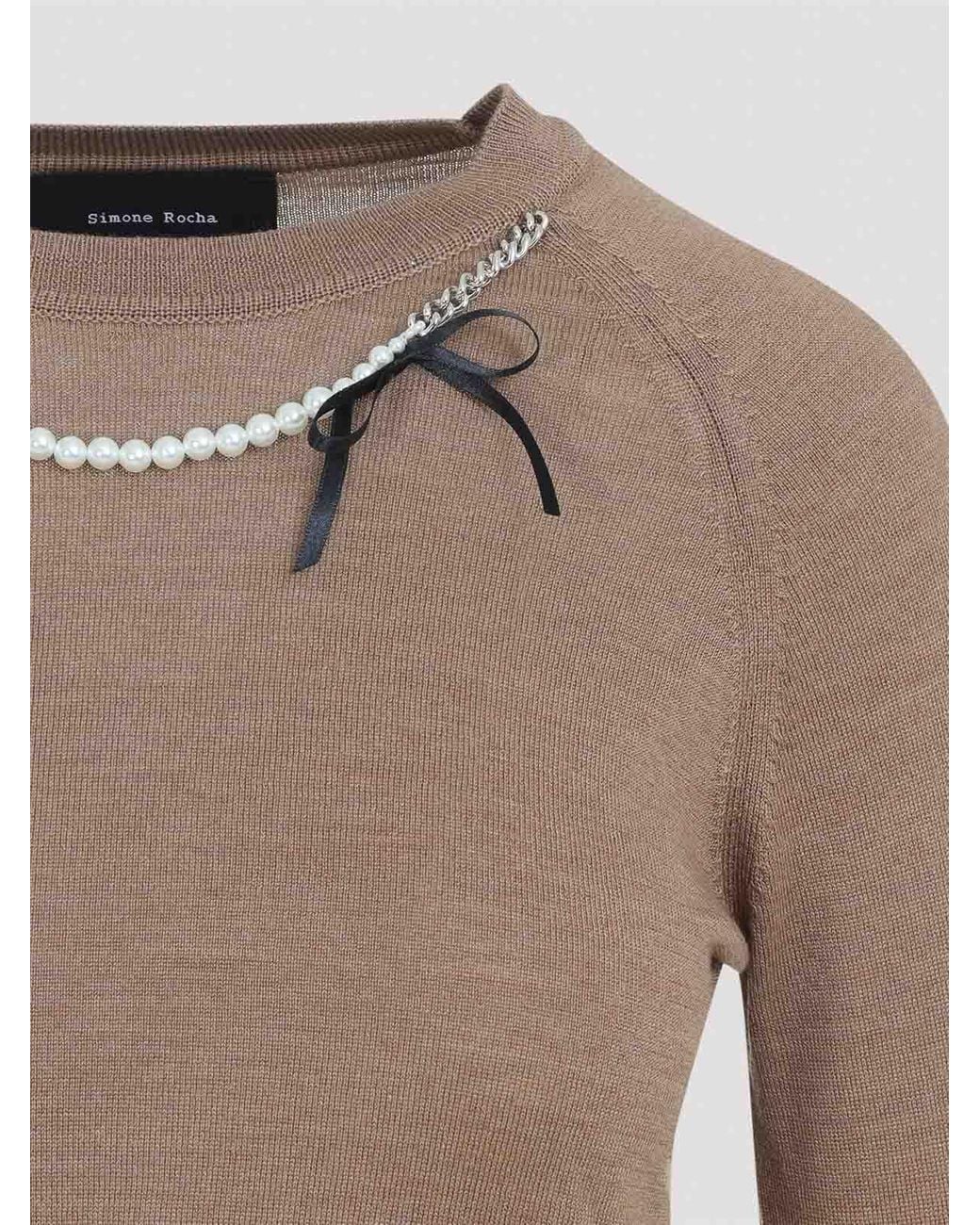 Simone Rocha Brown Classic Pullover
