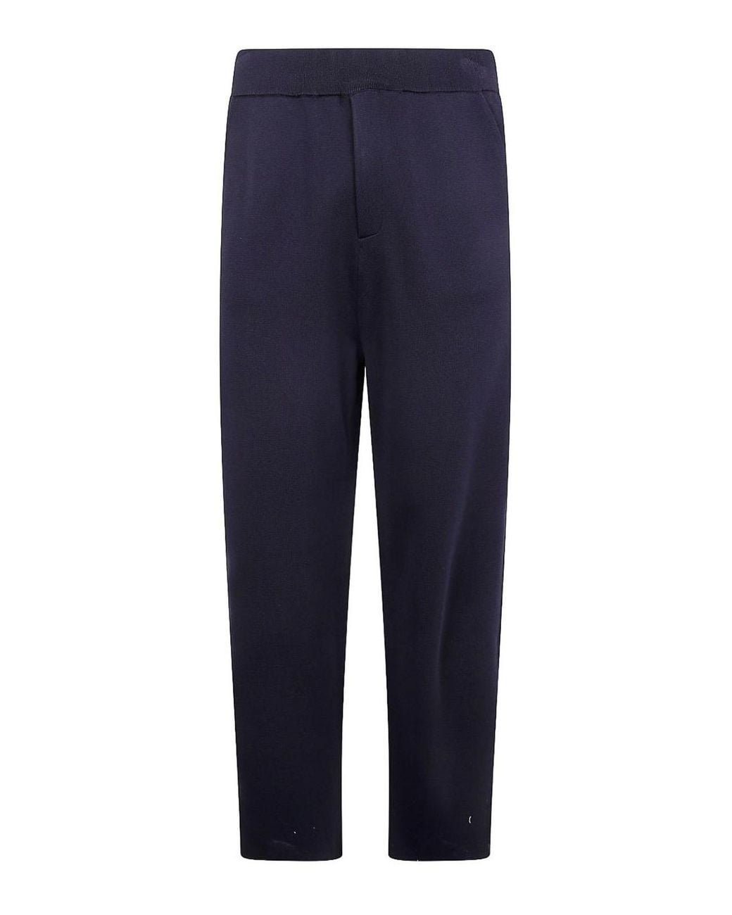 Emporio Armani Blue Straight-Leg Trousers for men