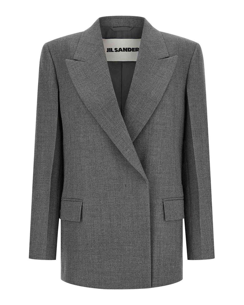 Jil Sander Gray Wool Blazer