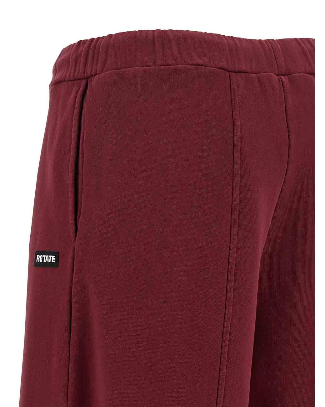 ROTATE BIRGER CHRISTENSEN Red Terry Back Joggers