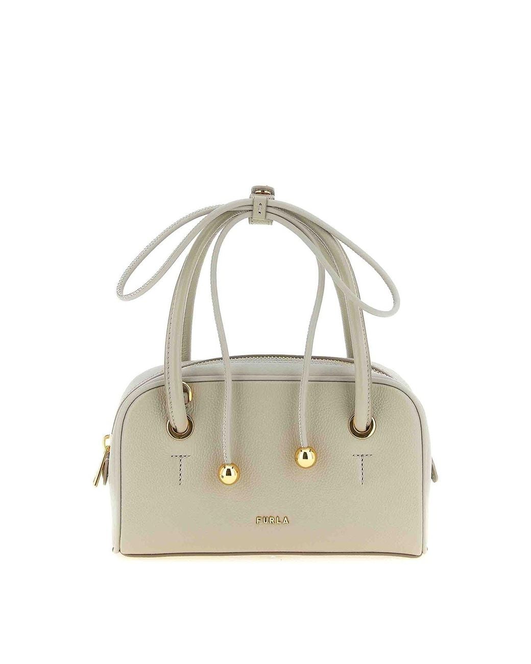 Furla White Poppy S' Handbag