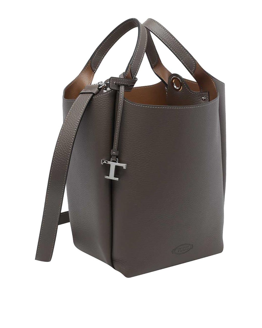 Tod's Black Small Leather Bucket Bag