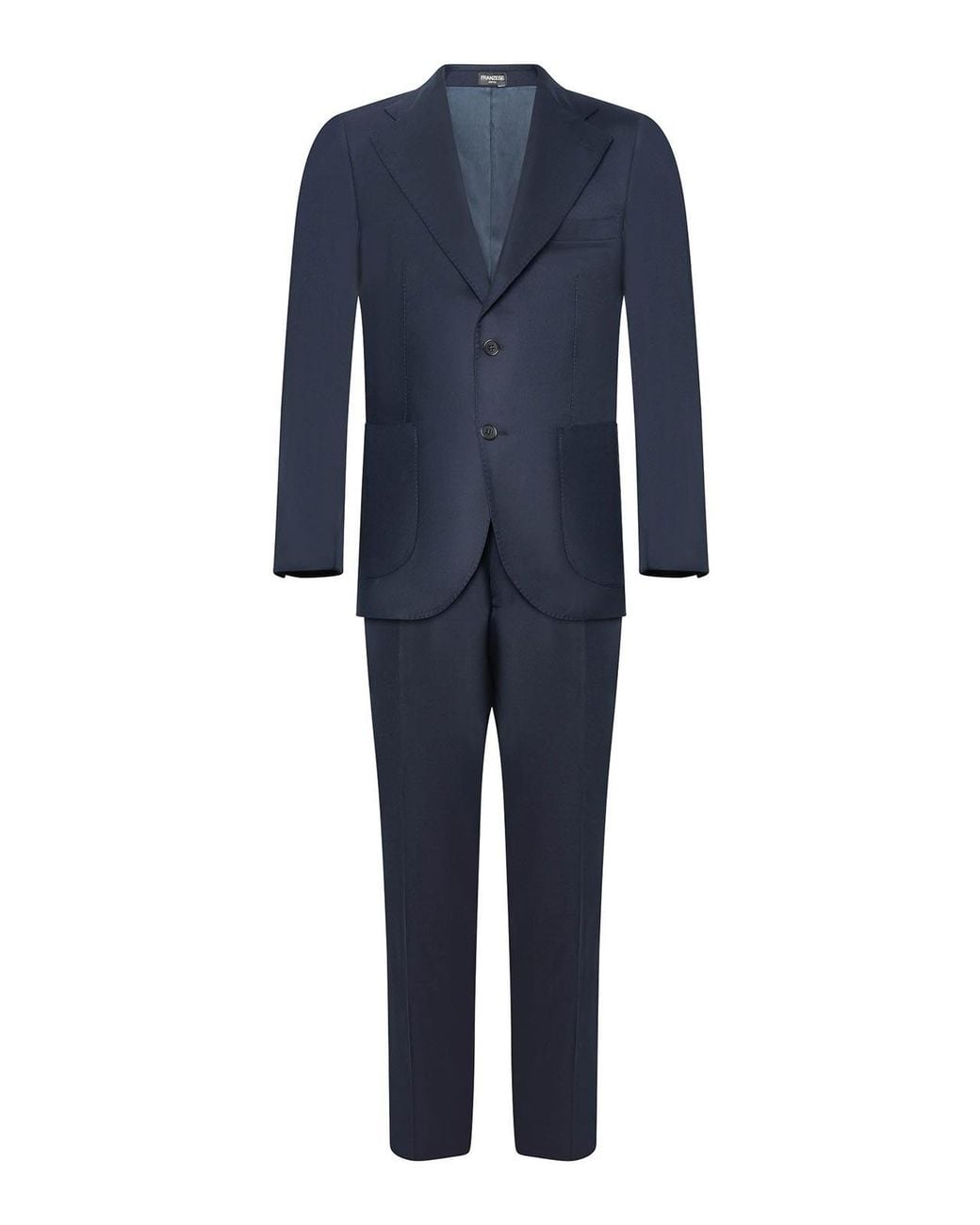 Franzese Collection Blue Single-Breasted Rolls-Royce Style Suit for men