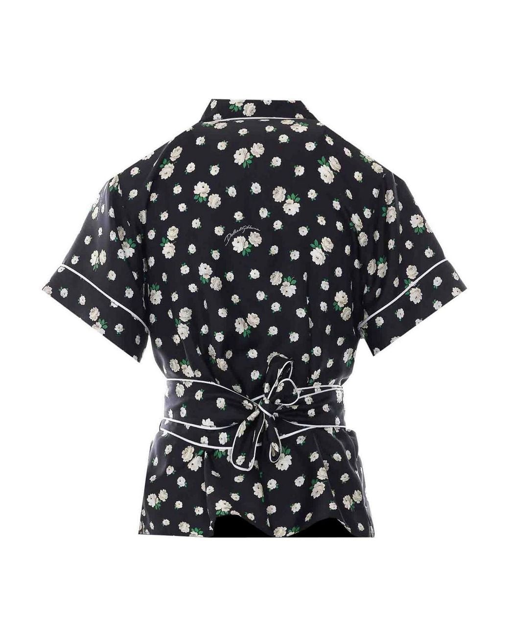 Dolce & Gabbana Black Dolce & Gabbana Print Vanity Shirt