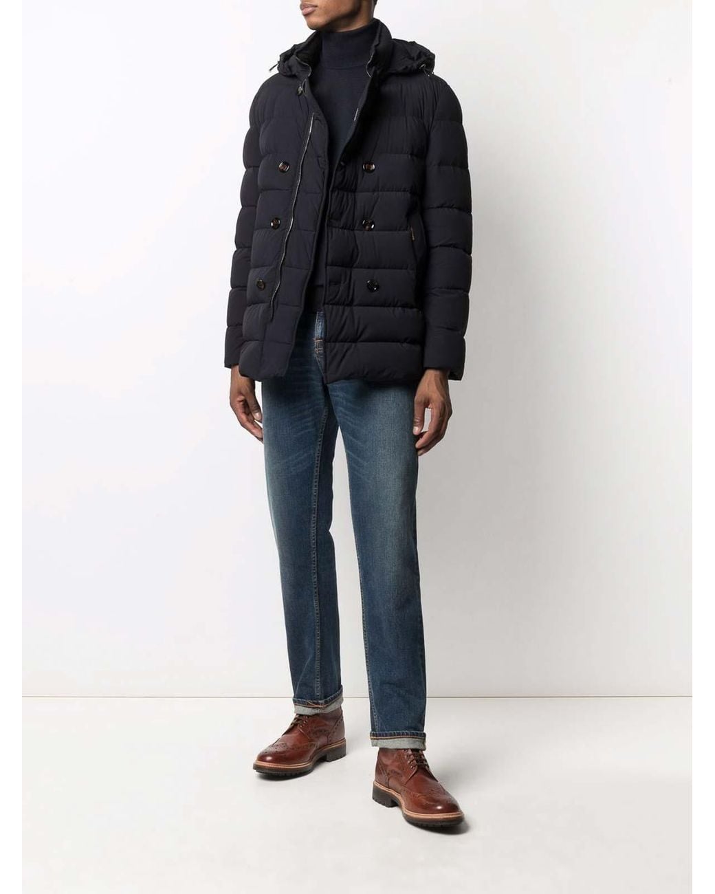 Moorer Blue Casual Jacket for men