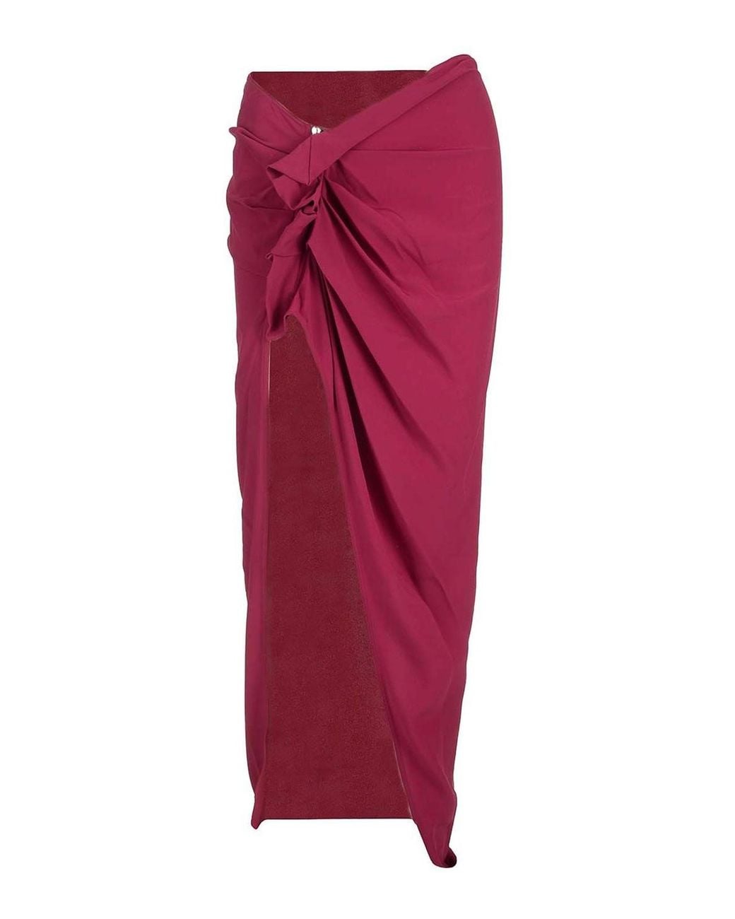 Rick Owens Red Silk Jersey