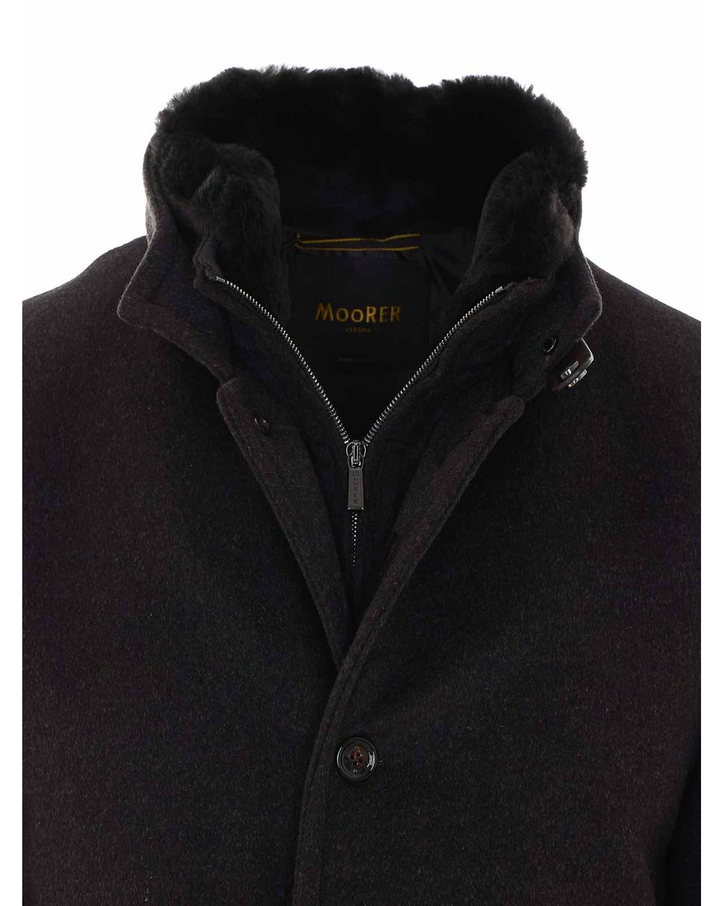 Moorer Blue Moro Bond Fur Coat for men