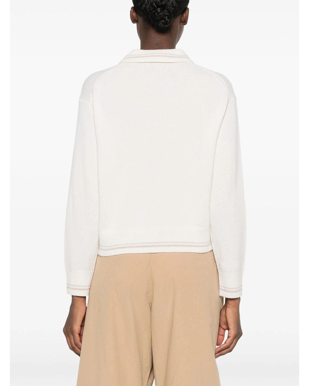 Maison Kitsuné White Sweater