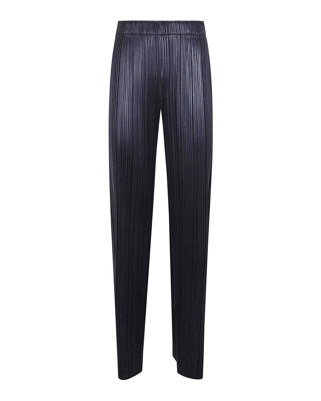 Phoebe Philo Blue Razor Pleat Trousers