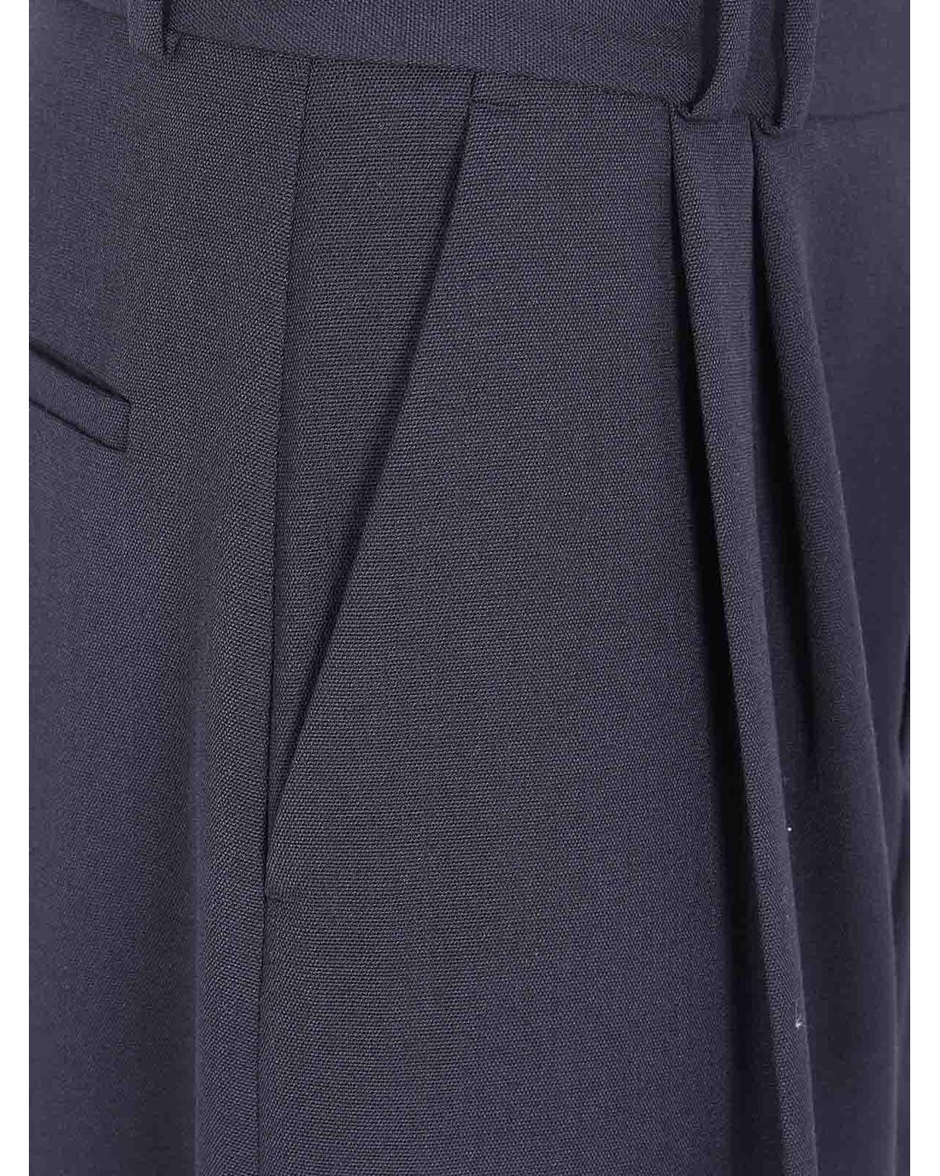 Studio Nicholson Blue Double Pleat Volume Pant for men
