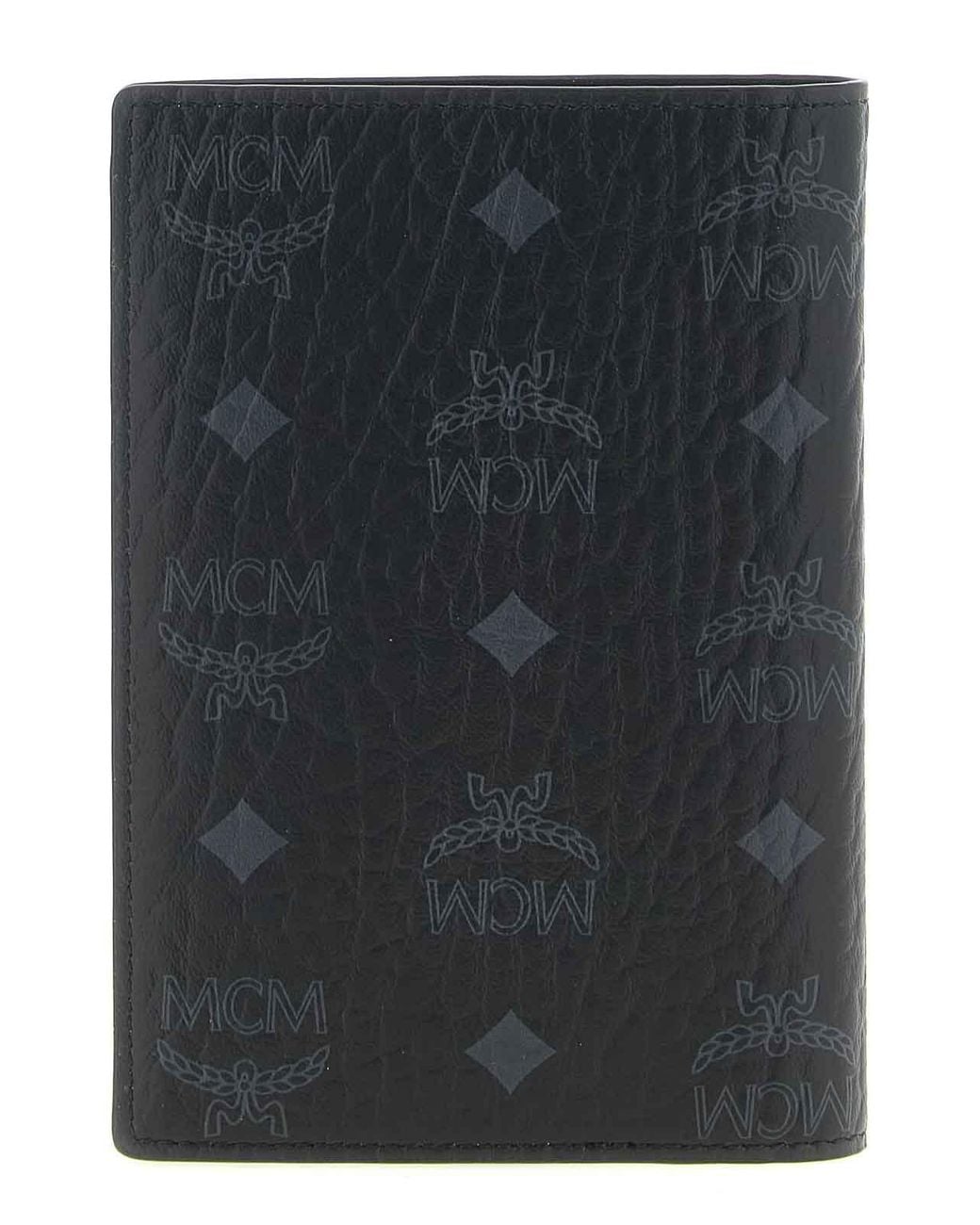 MCM Black Passport Holder for men