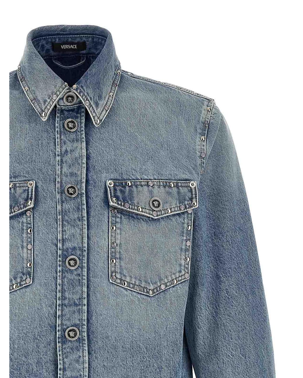 Versace Blue Shirt for men