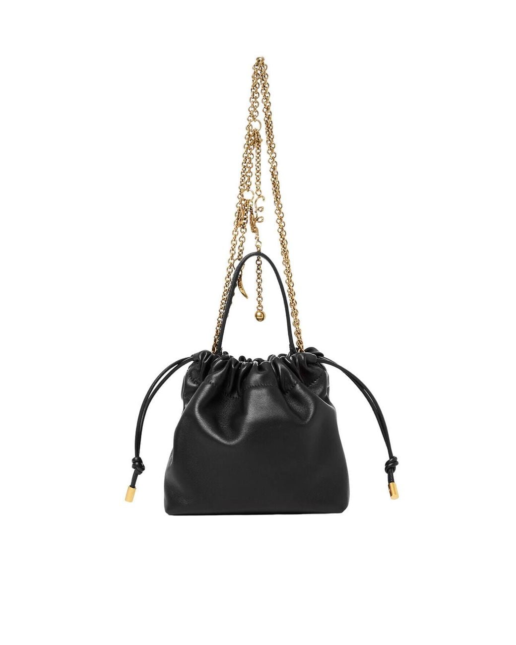 Chloé Black Icons Small Shoulder Bag With Leather Chain