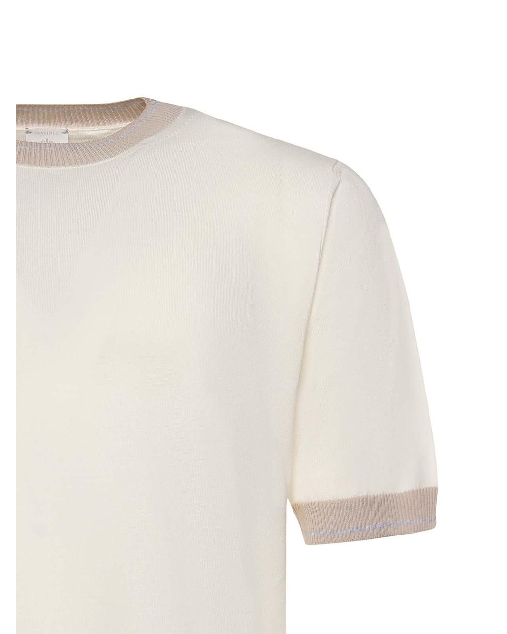 Eleventy Natural Cotton T-Shirt for men