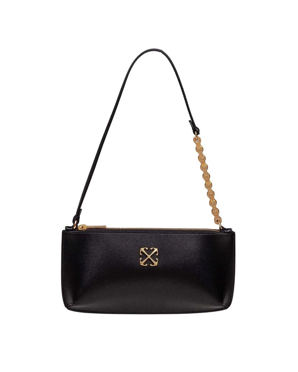 Off-White c/o Virgil Abloh Black Off Jitney Flat Clutch Bag