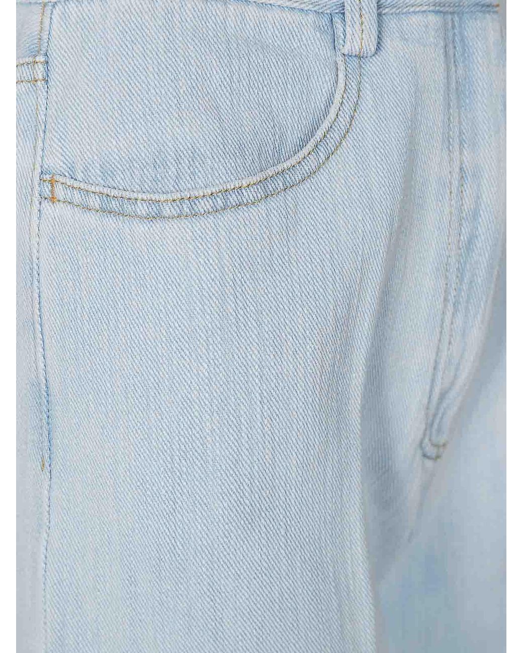 Forte_forte White Cotton Denim Calvary 5 Pockets Pants