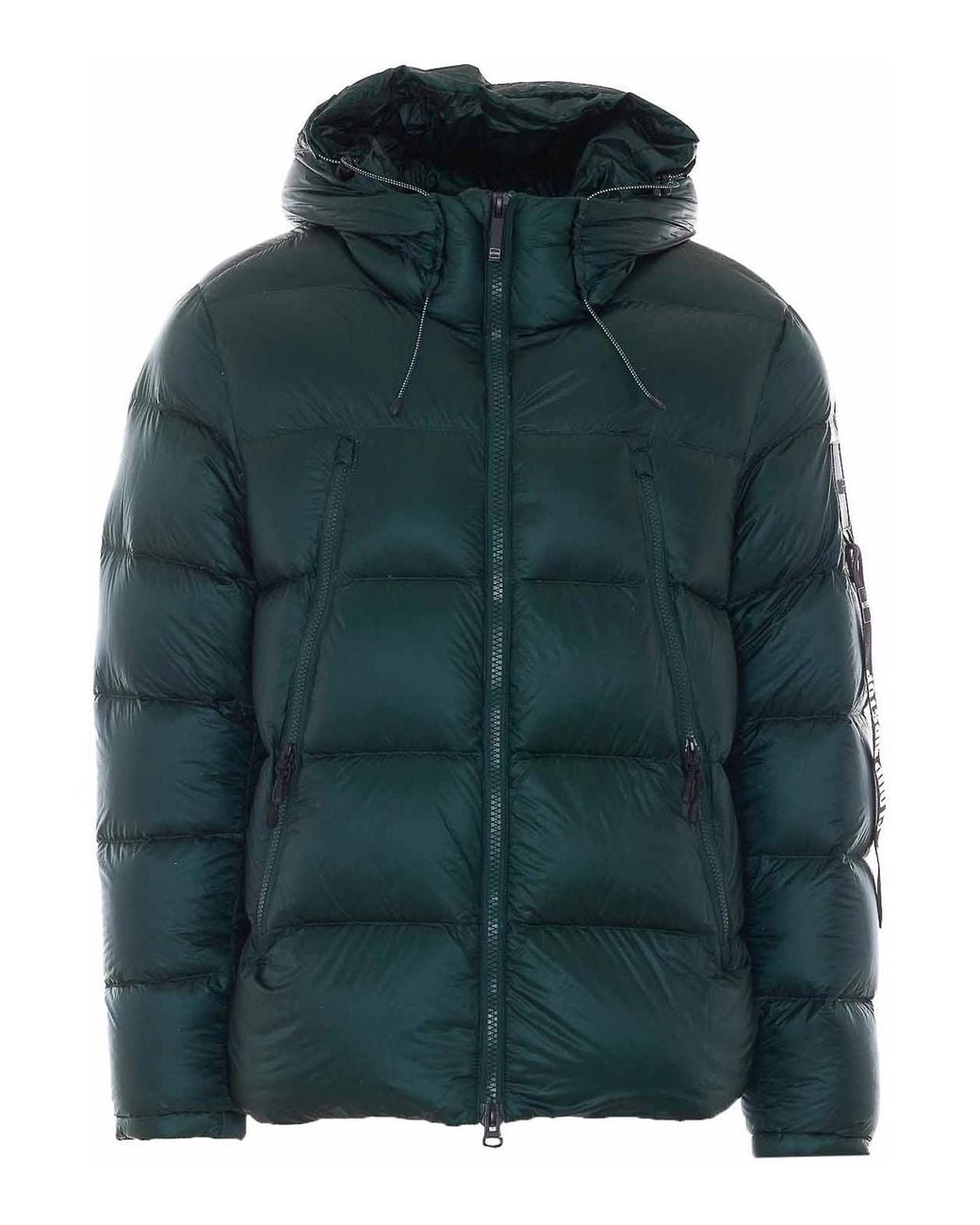OUTHERE Green Stripe Down Jacket for men