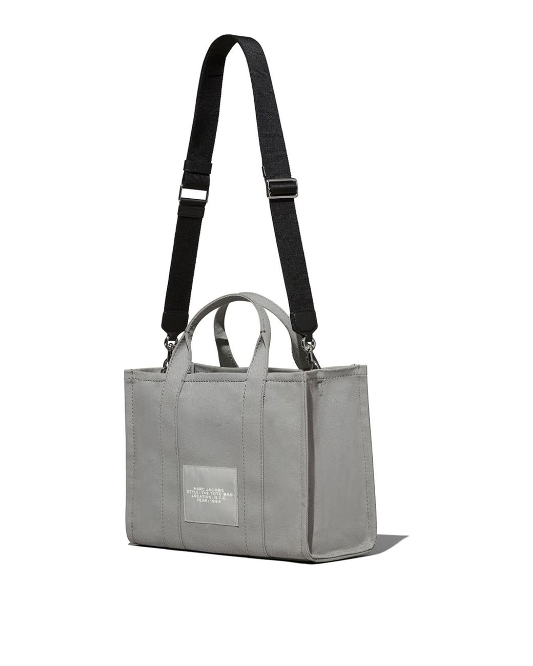Marc Jacobs Gray Logo Canvas Medium Bag