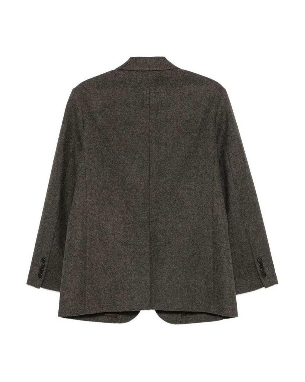 DUNST Black Wool Single-Breasted Blazer Jacket