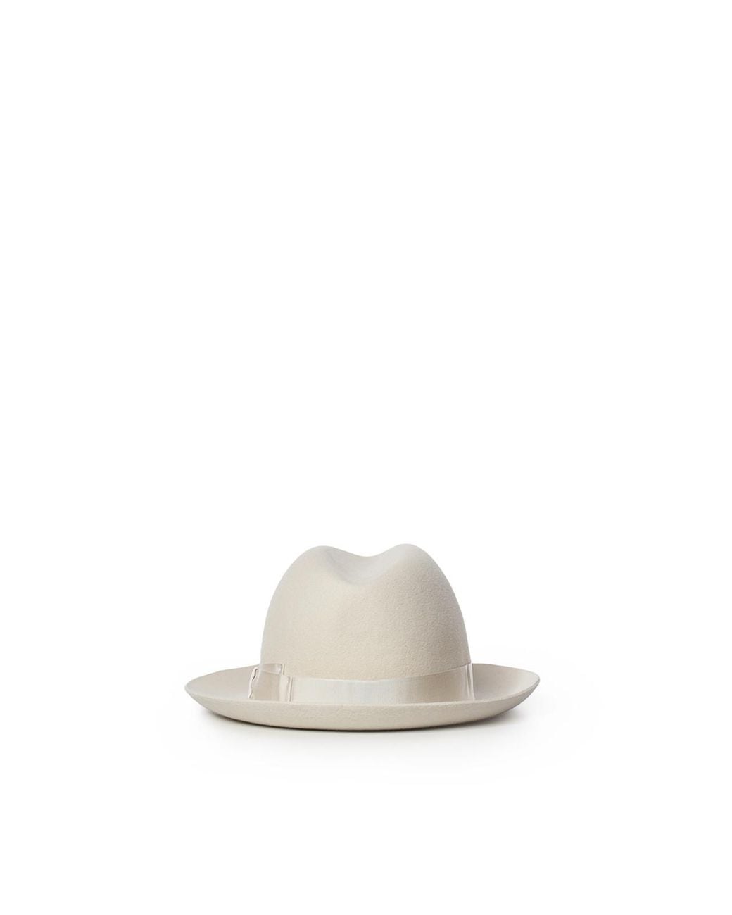 Borsalino White Damiano Felt Hat for men