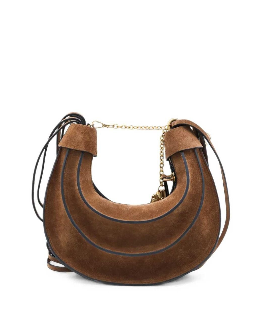 Farm Rio Brown Shoulder Bag Hobo Banana