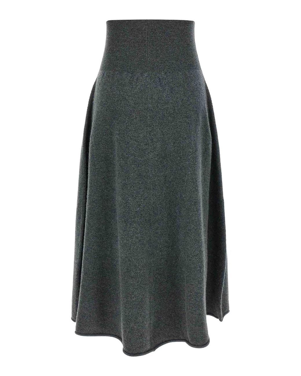 Extreme Cashmere Gray N388 Ease Cashmere Skirt