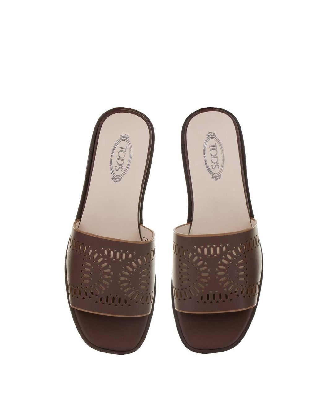 Tod's Black Tods Kate Low Leather Sandal