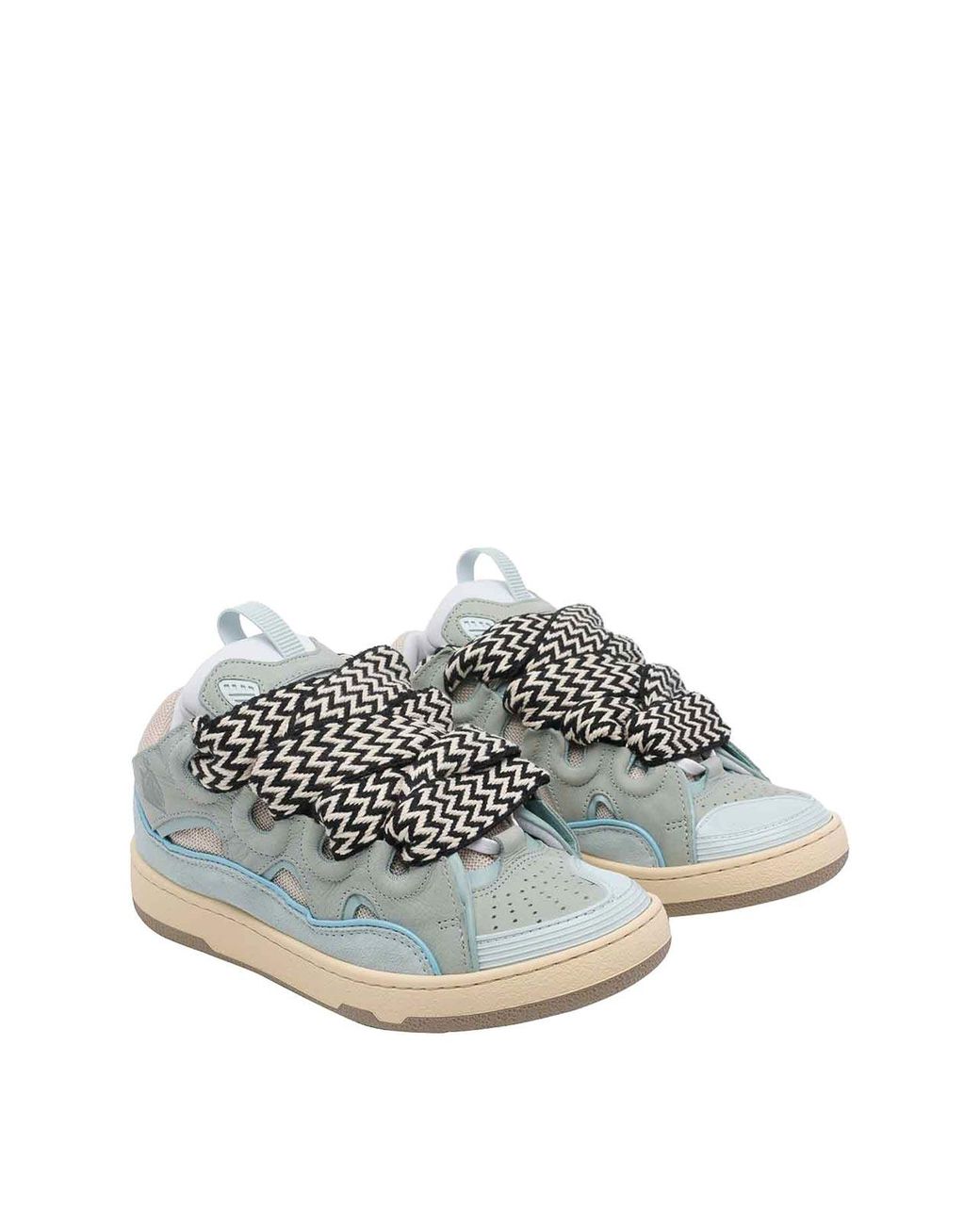 Lanvin White Curb Sneakers