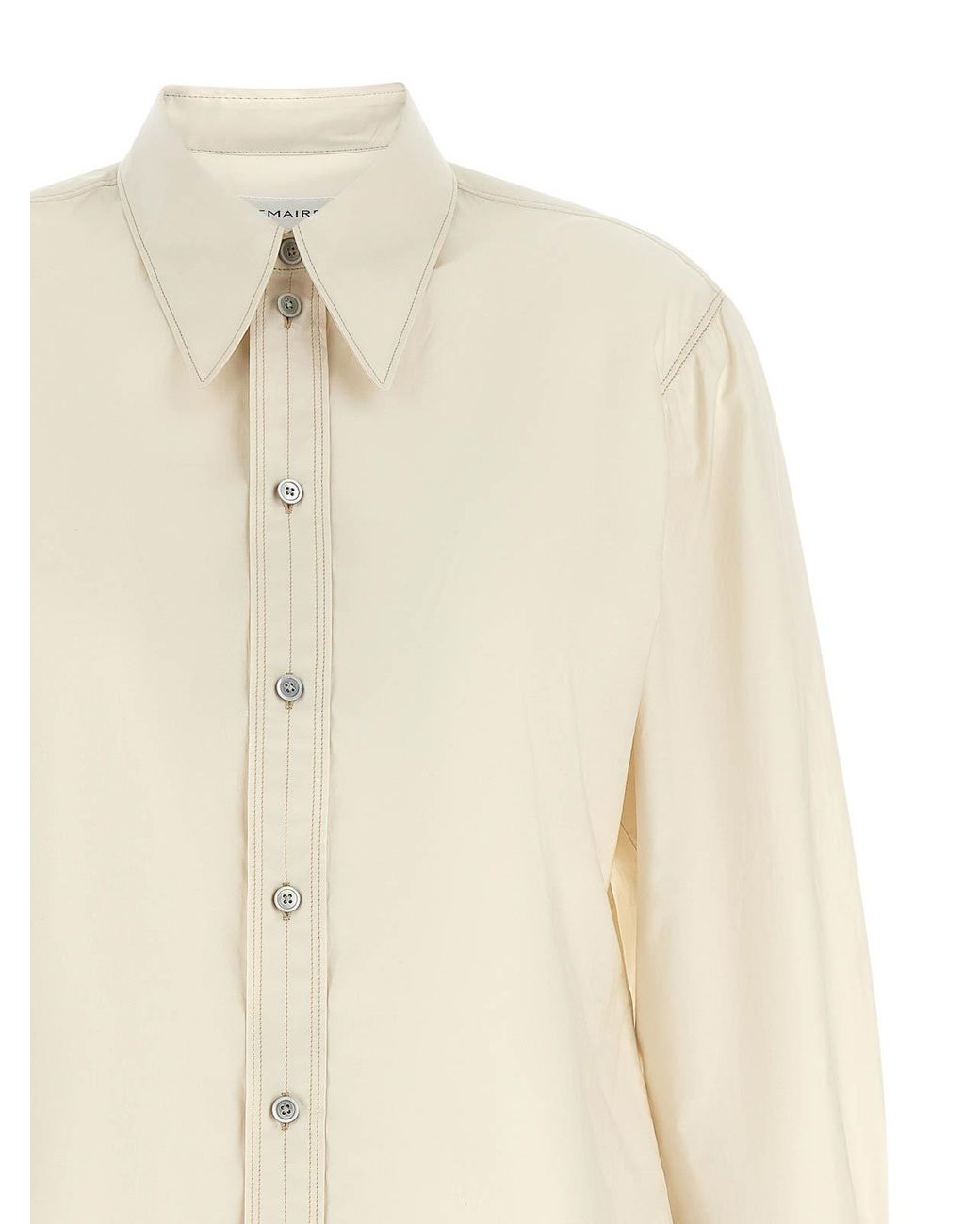 Lemaire Natural Pointed Collar Shirt