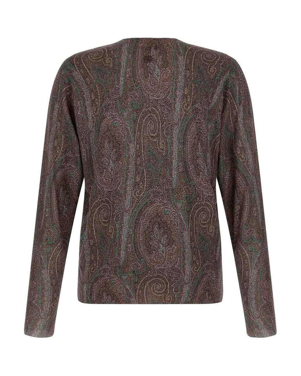 Etro Rundhalspullover in Gray für Herren