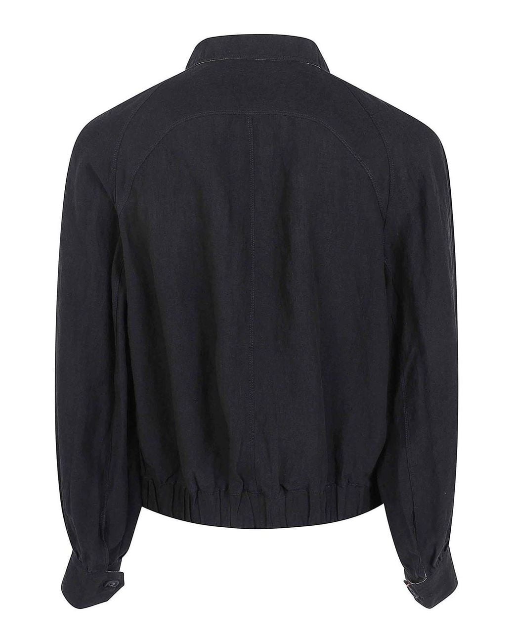 Ziggy Chen Black Puppytooth Cropped Aviator Jacket for men