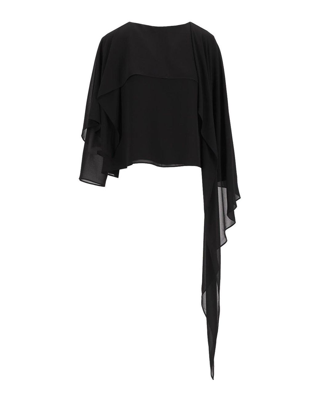 MM6 by Maison Margiela Black Long-Sleeved Top