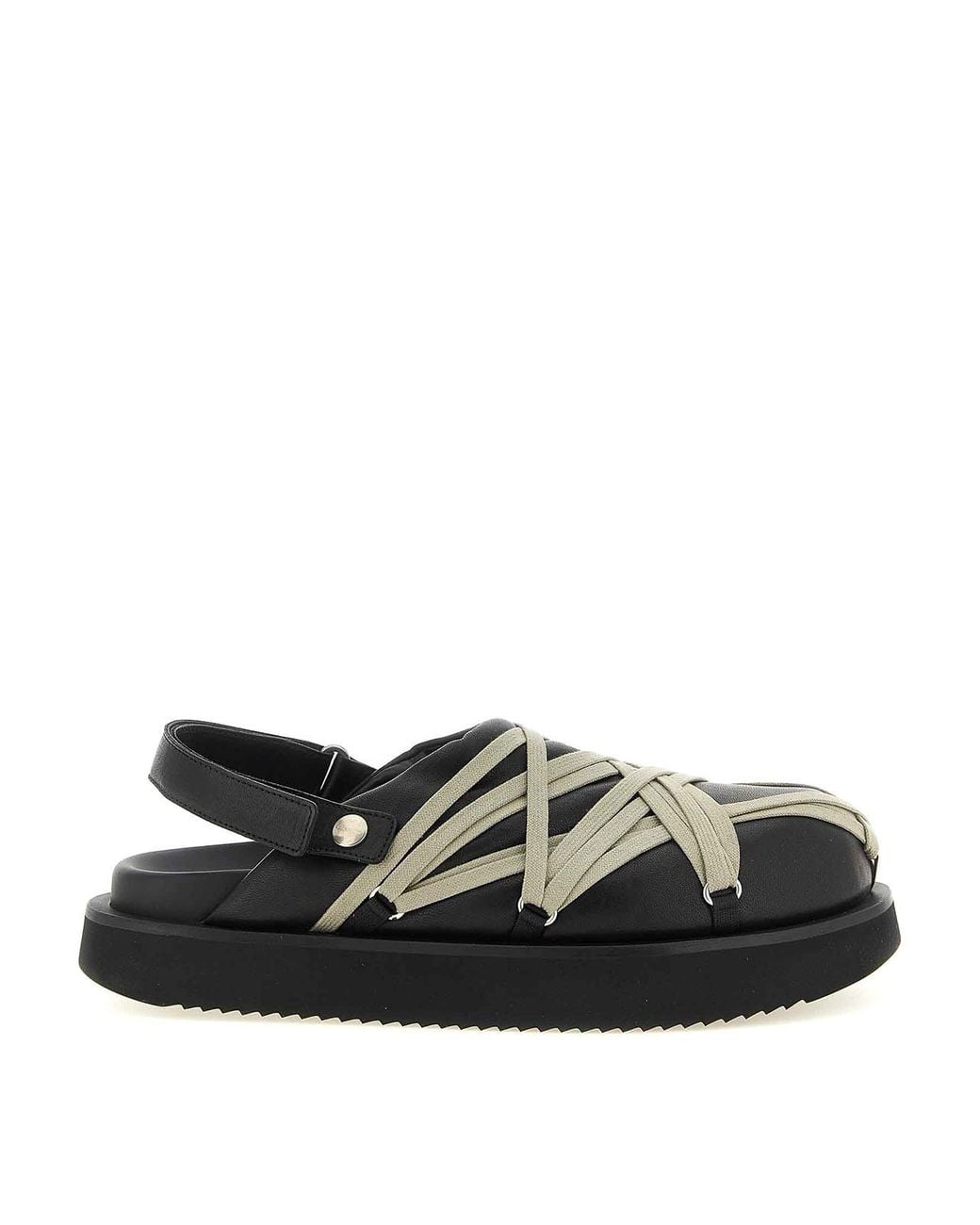 Rick Owens Black Sabots for men