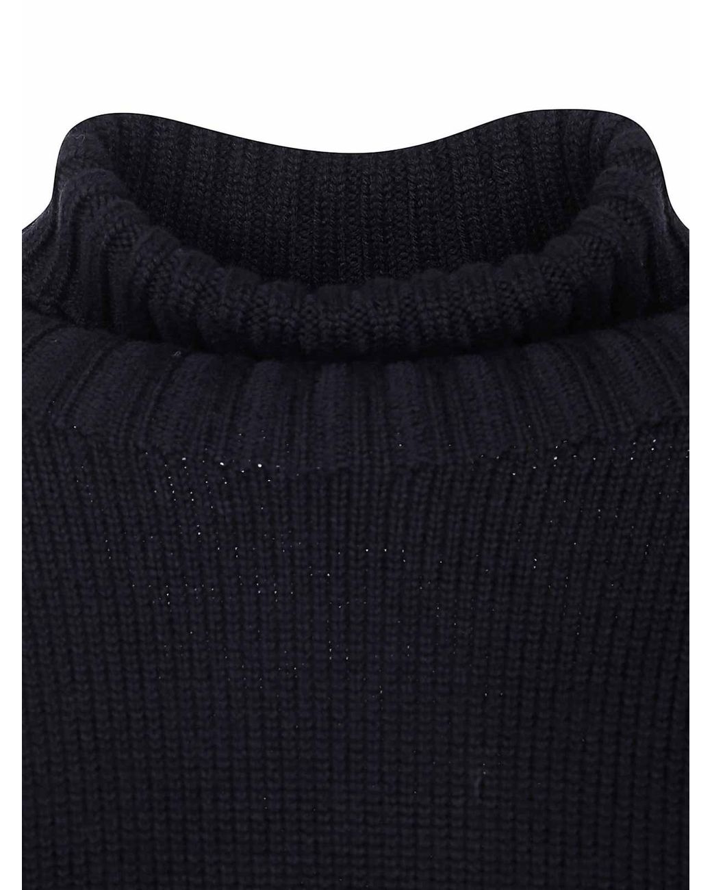 Drumohr Blue Long Sleeve Turtle Neck