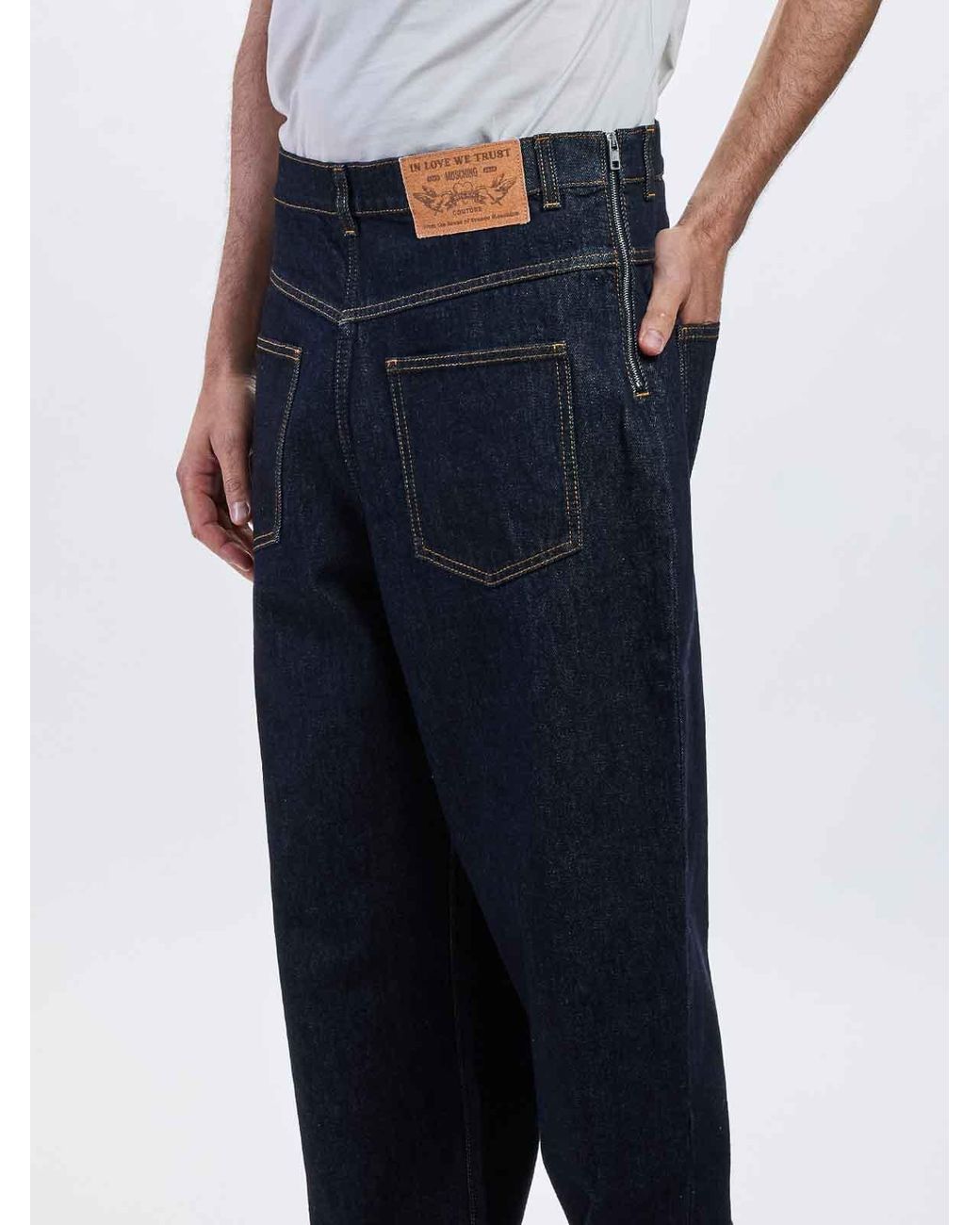 Moschino Blue Back To Back Jeans for men