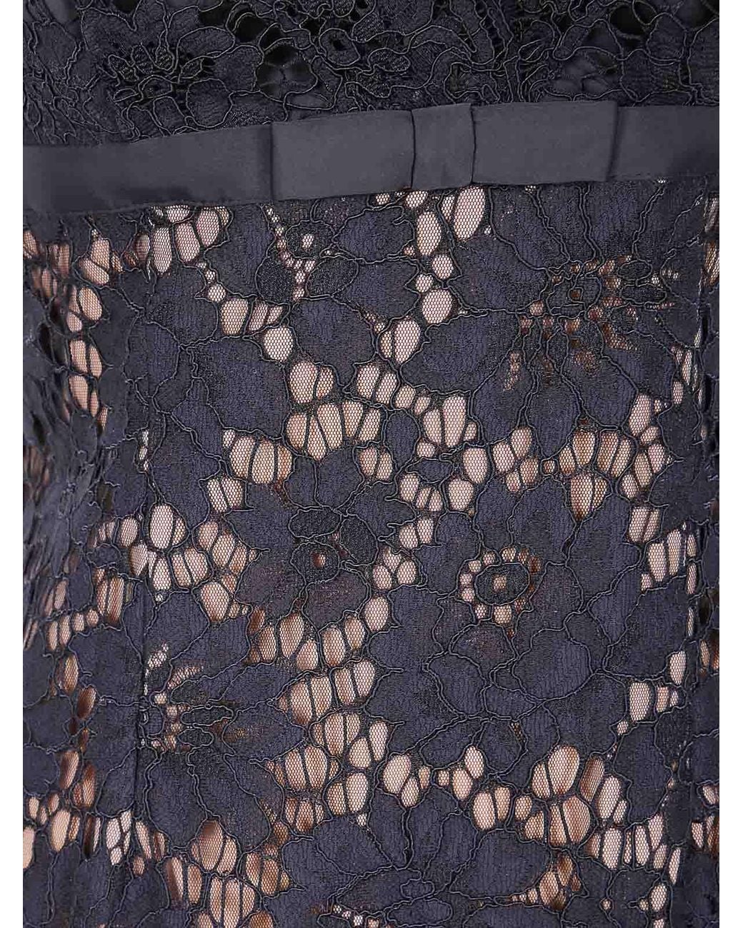 Self-Portrait Purple Floral Lace Maxi Dress