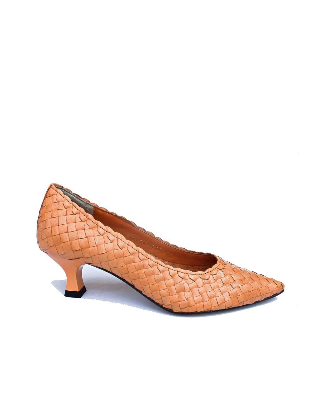 LA ROSE Pink Carol Wooden Pumps