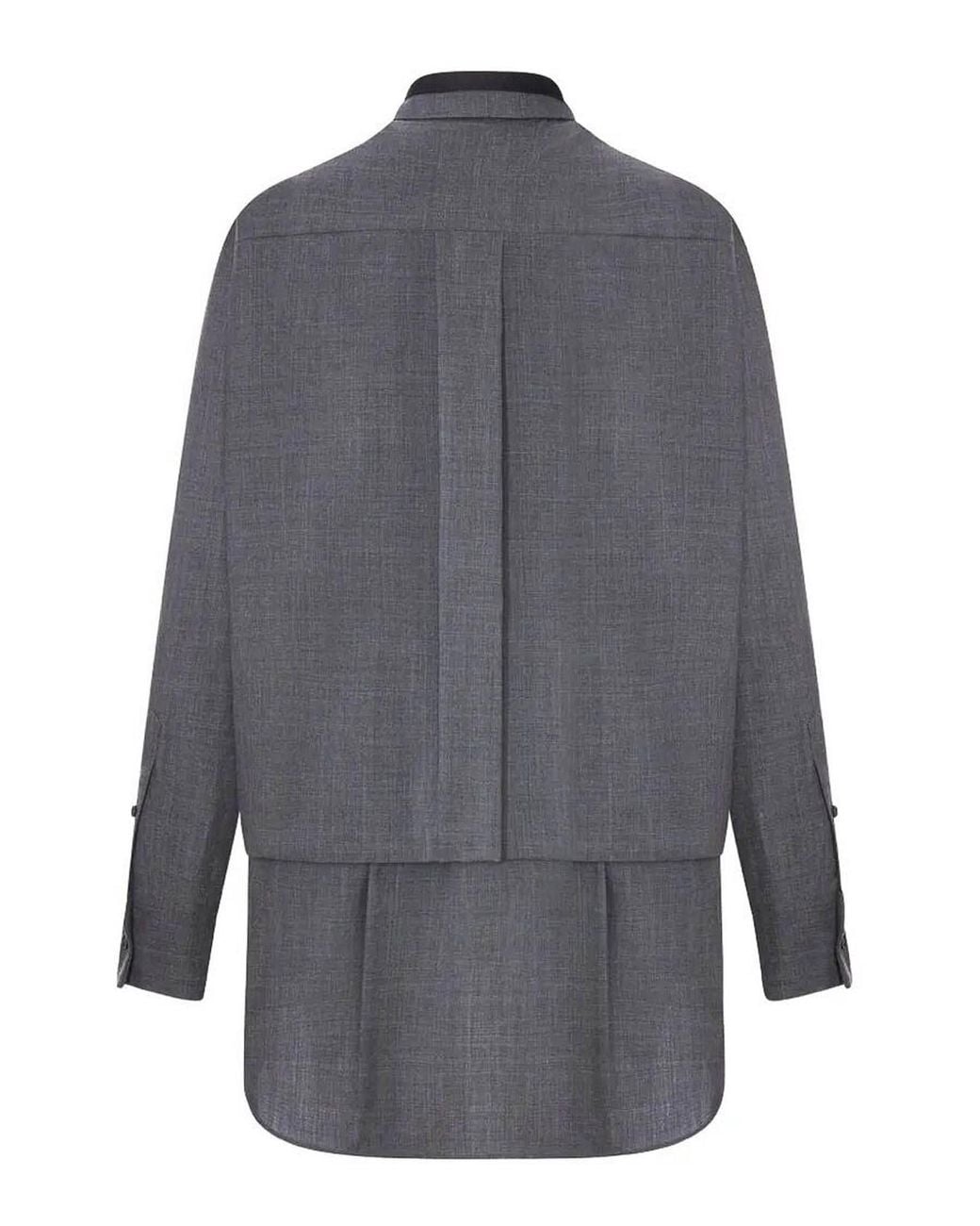 Sacai Gray Suiting Dress