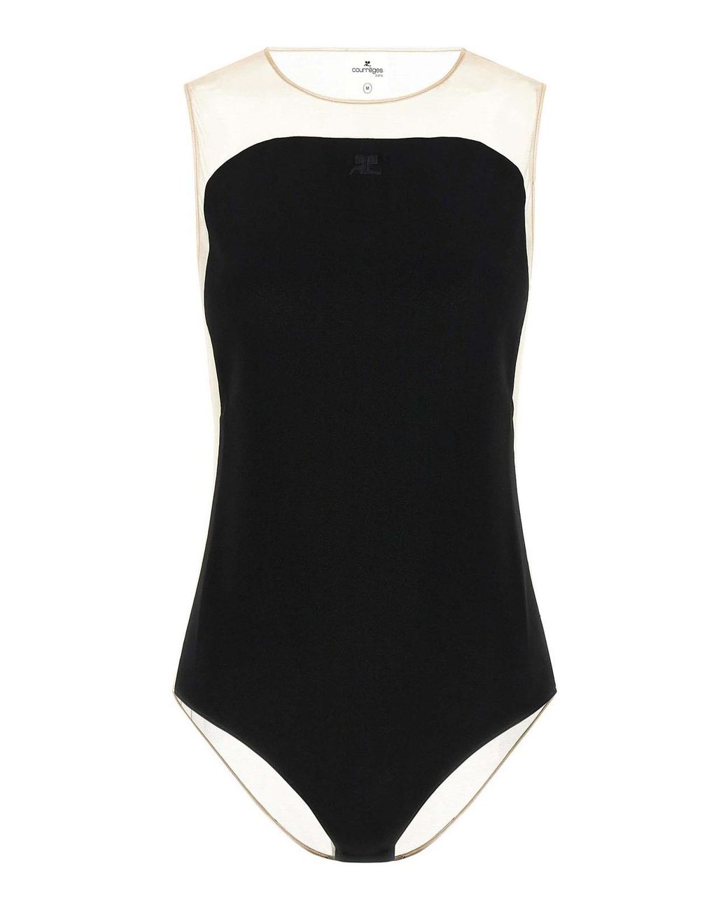 Courreges Black Ilusion Sunshiel Bodysuit